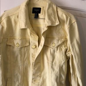 Forever 21 yellow denim jacket only worn once.